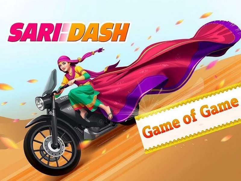 Vex Varanasi Sari Dash Game Cover - Banarasi Sari Weaving Racing Game